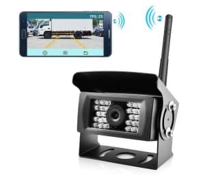 Wireless phone backup camera 