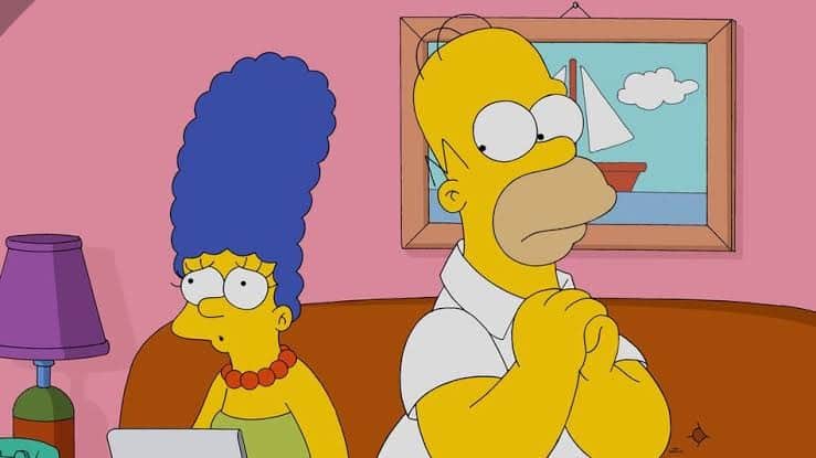 Homer and Marge Simpson